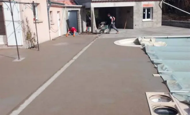 Pose de béton décoratif, Montélimar, Demiralan Construction
