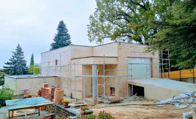 Pose d'enduit de façade, Montélimar, Demiralan Construction